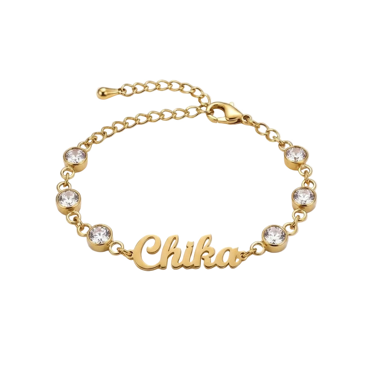 Custom Birthstone Bracelet Jewelry With Name #BC7