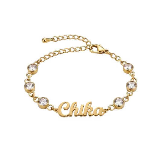 Custom Multiple Birthstone Name Bracelets - Personalized Jewelry - Gold/Silver - Gift For Mom/Grandma/Girlfriend  - #BC7