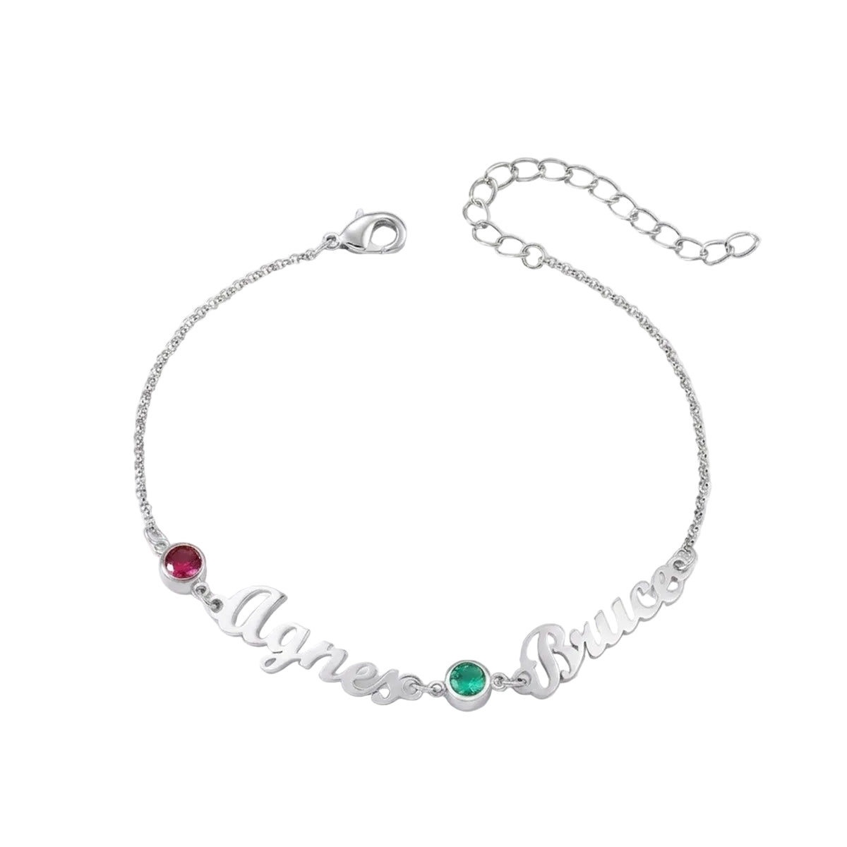 Custom Birthstone Bracelet Jewelry With Name #BC9