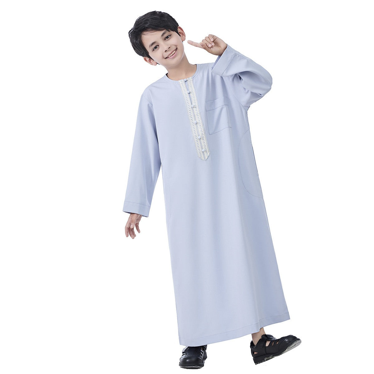 ثوب عربي للأطفال للأولاد في الشرق الأوسط مع زخرفة #26T889