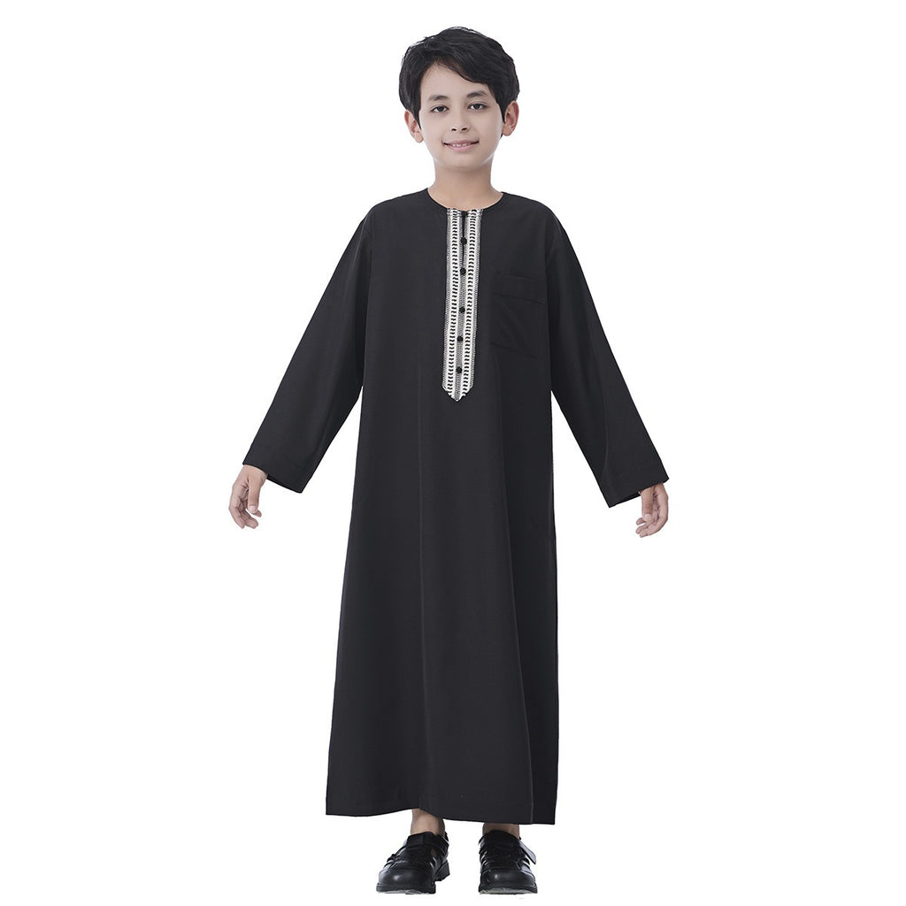 ثوب عربي للأطفال للأولاد في الشرق الأوسط مع زخرفة #26T889