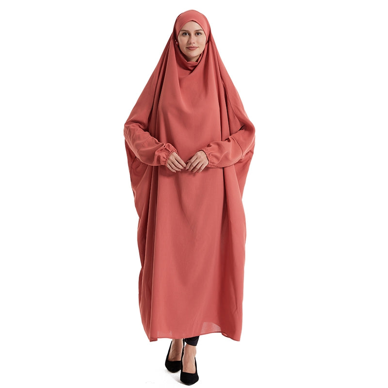 Farasha Batwing Sleeve Overhead Robe Jilbab Abaya Prayer Dress