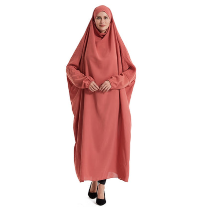Farasha Batwing Sleeve Overhead Robe Jilbab Abaya Prayer Dress