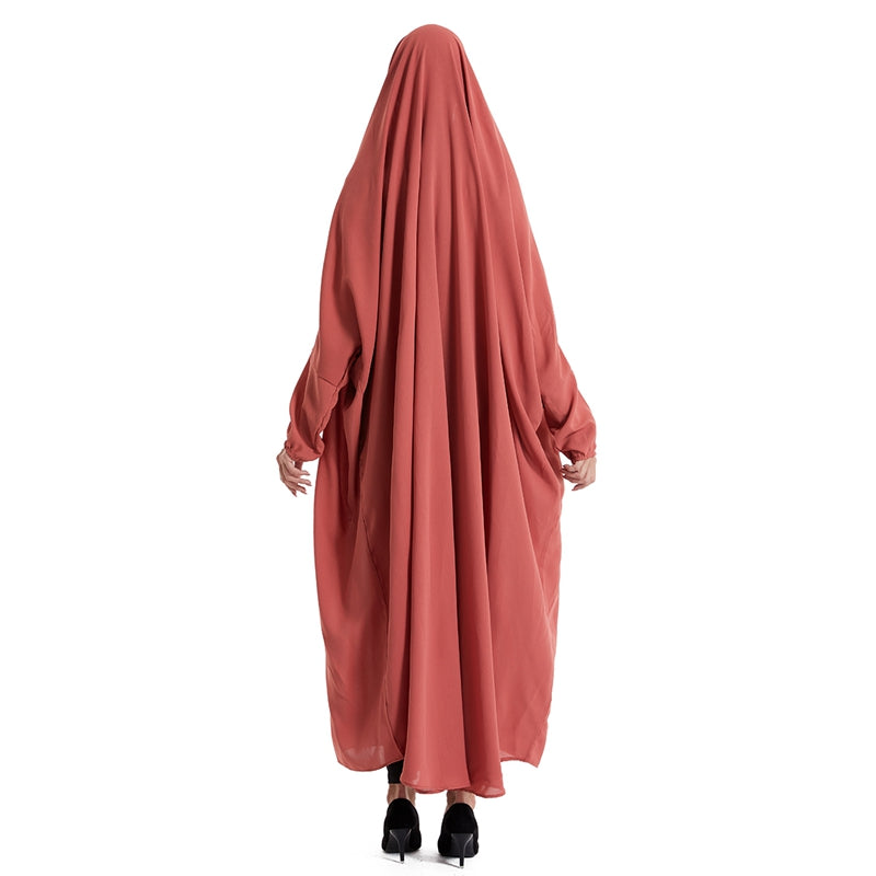 Farasha Batwing Sleeve Overhead Robe Jilbab Abaya Prayer Dress