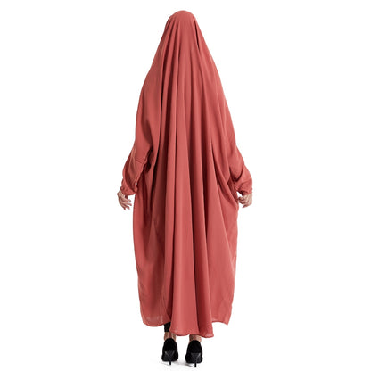 Farasha Batwing Sleeve Overhead Robe Jilbab Abaya Prayer Dress