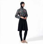 3 Pieces Set Burkinis Printed Swimwear Swimsuit Halal Bathing Suit #25022