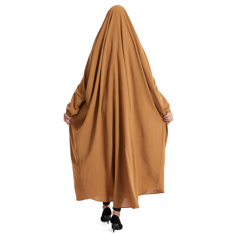 Farasha Batwing Sleeve Overhead Robe Jilbab Abaya Prayer Dress