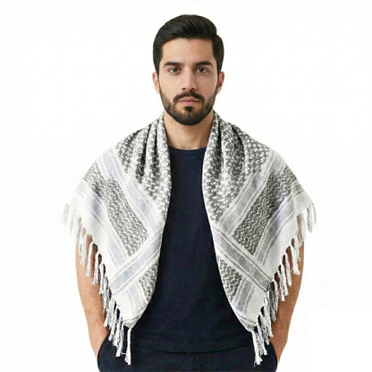 100% Cotton Colorful Keffiyeh Military Tactical Shemagh Desert Scarf Neck Wrap For Men and Women