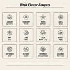 Personalized Name Necklace with Birth Flower Bouquet #3