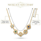 Birth Flower With Birthstone Necklace For Mom, Grandma #1403