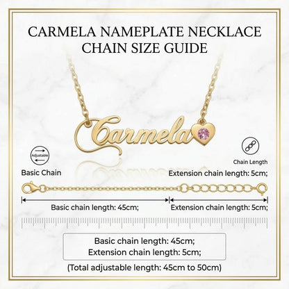 Custom Personalized Arabic & English Name Necklace With Birthstone #3ZX