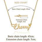 Personalized Name Necklace with Birthstone #4ZX