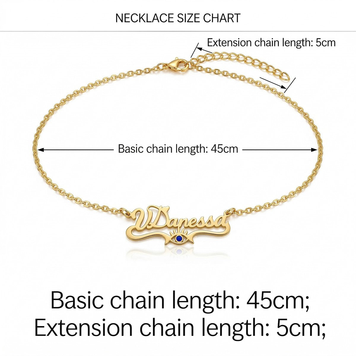 Custom Personalized Arabic & English Name Necklace With Birthstone #5ZX