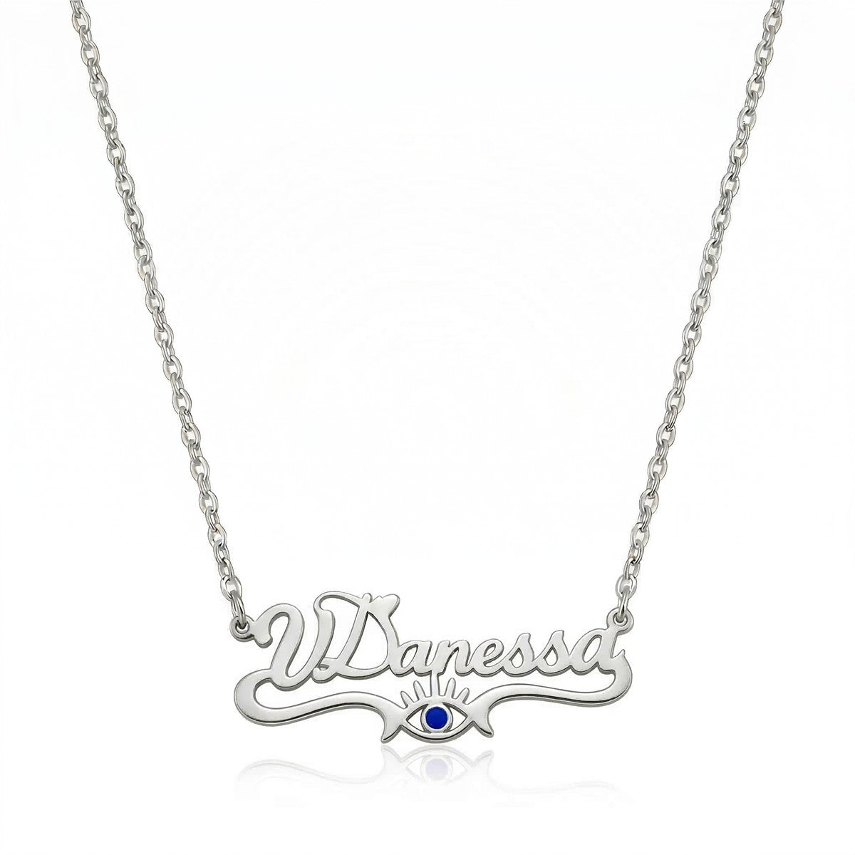 Custom Personalized Arabic & English Name Necklace With Birthstone #5ZX