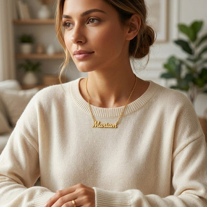 Custom Name Necklace - Personalized Jewelry - Gold/Silver/Rose Gold- Gift For Mom/Grandma/Girlfriend - #Q2