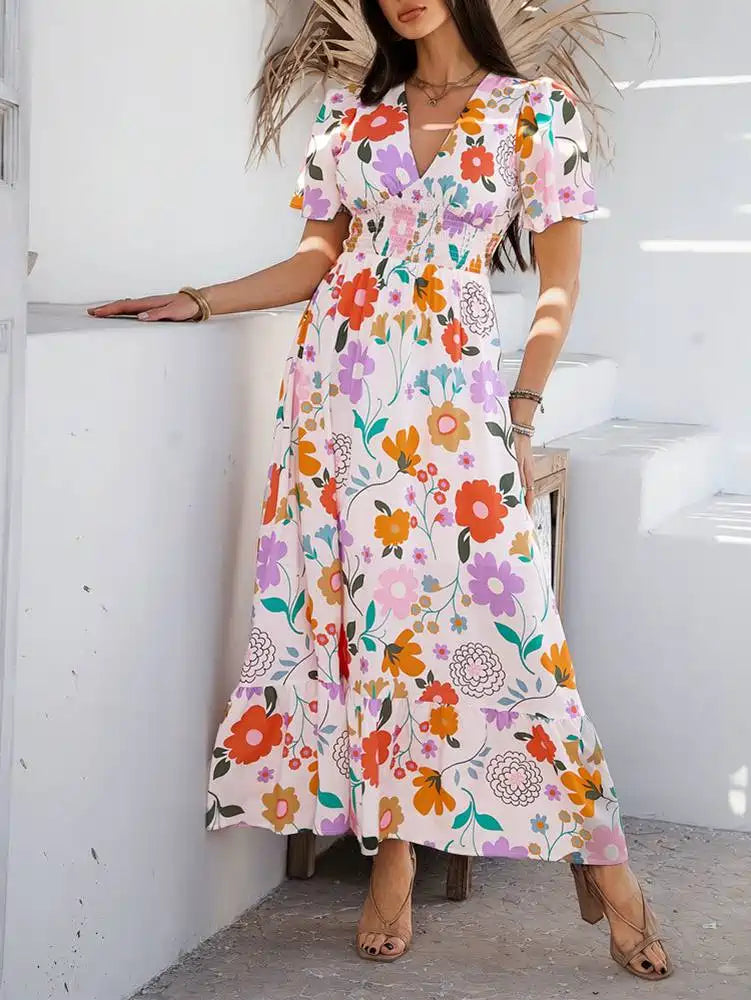 White, Blue, Orange, Pink