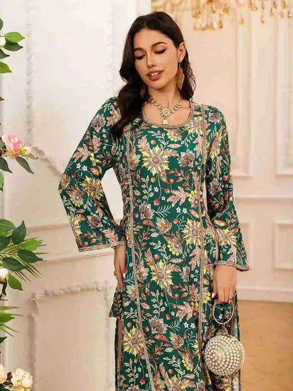 Eid Rhinestone Caftan Kaftan Dress #24439
