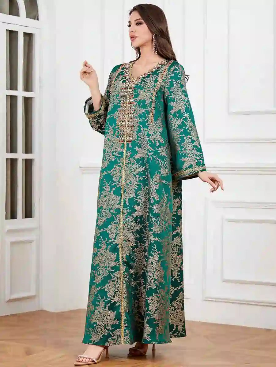 Eid Dresses Embroidery Beads Caftan Kaftan Dress #254336