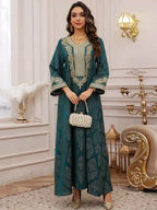 Maroon, Light Blue, Dark Green