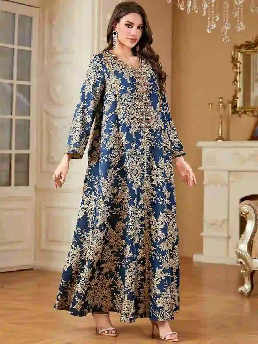Eid Dresses Embroidery Beads Caftan Kaftan Dress #254336