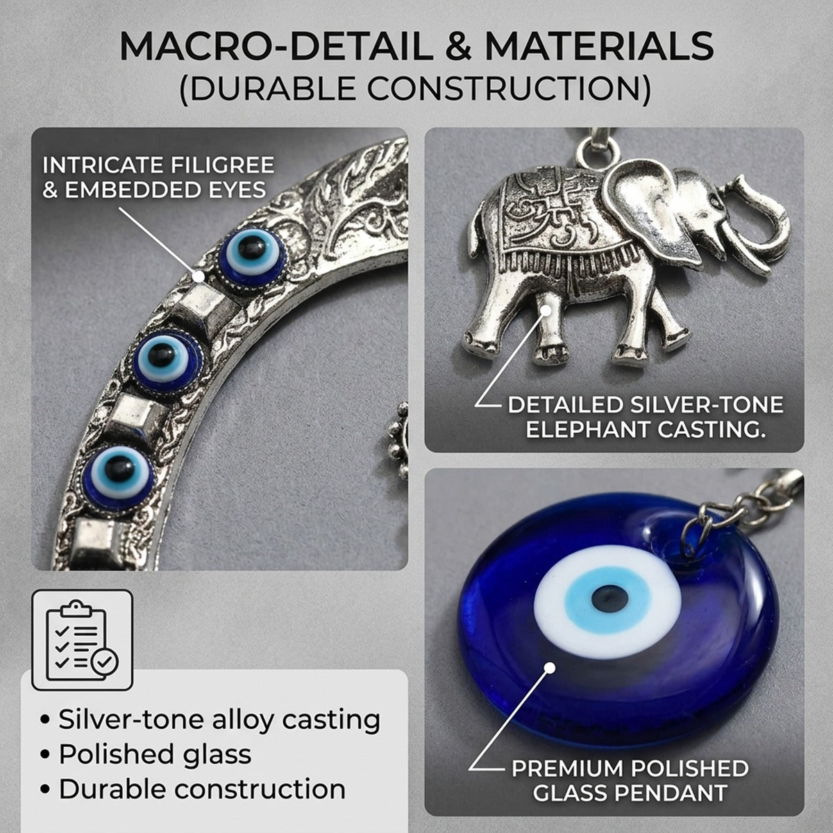 Blue Evil Eye Decor Wall Hanging Ornament Door Hanger Home Protection #EBE23