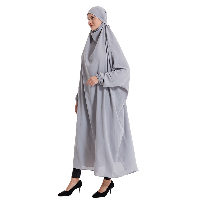 Farasha Batwing Sleeve Overhead Robe Jilbab Abaya Prayer Dress