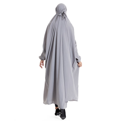 Farasha Batwing Sleeve Overhead Robe Jilbab Abaya Prayer Dress