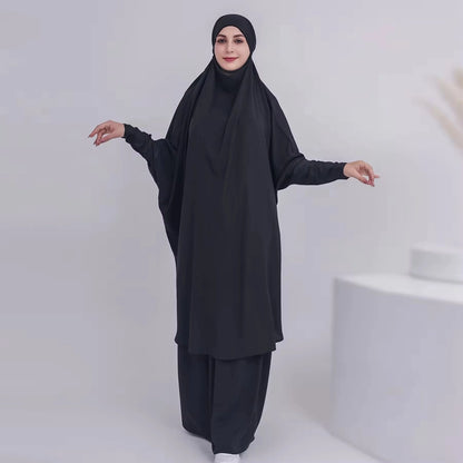 طقم عباية صلاة من قطعتين مع بلوزة وتنورة #23423