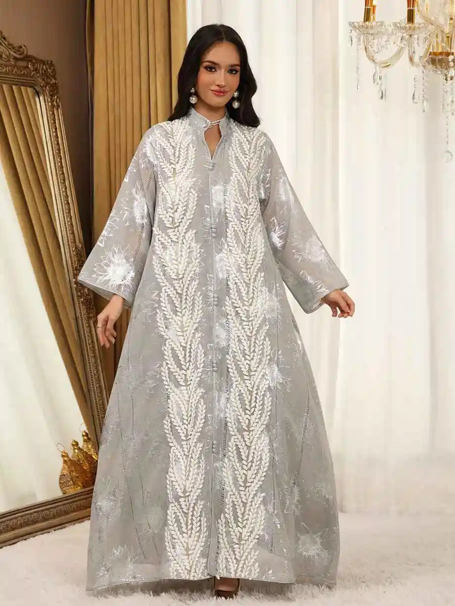 فستان العيد جلابية تطريز قفطان قفطان فستان #25498