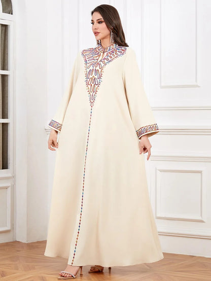 Embroidery Eid Dress Mukhawar Caftan Kaftan Dress #254342