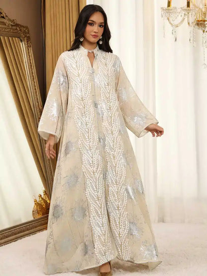 Eid Dress Embroidery Jalabiya Caftan Kaftan Dress #25498