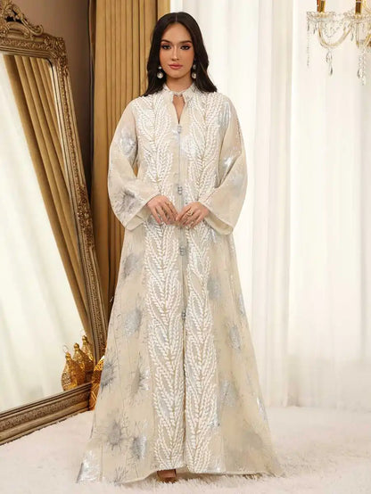 Eid Dress Embroidery Jalabiya Caftan Kaftan Dress #25498