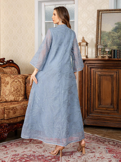 Eid Embroidery Sequins Caftan Kaftan Dress #26S169