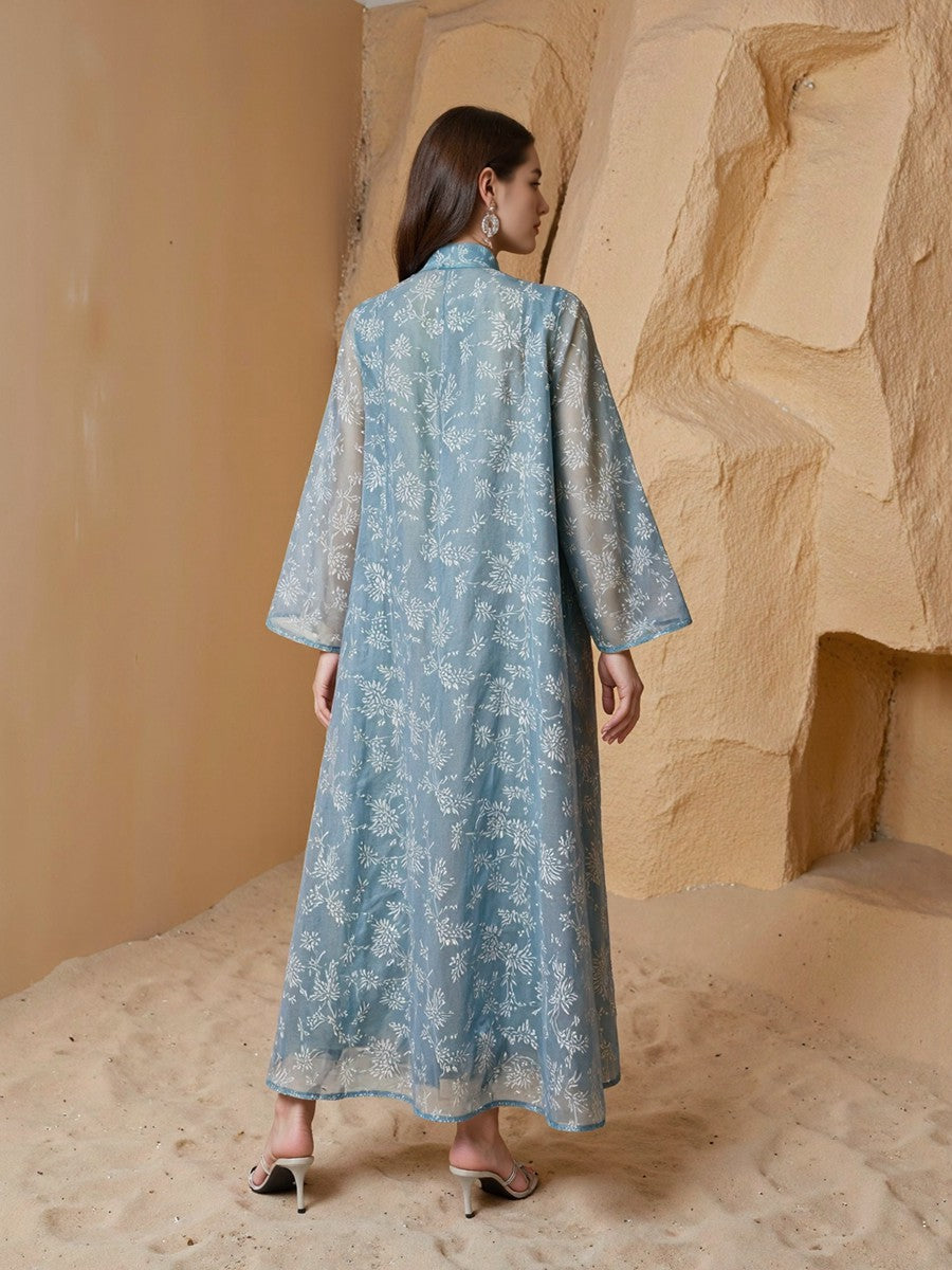 Sequins Eid Dress Muslim Women Caftan Kaftan Dress #26240