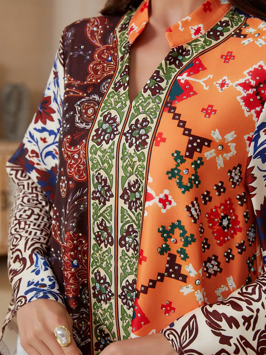 Eid Dress Printed Caftan Kaftan Dress #26S2617