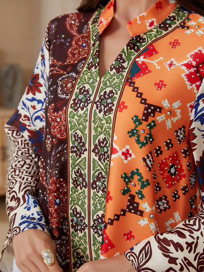 Eid Dress Printed Caftan Kaftan Dress #26S2617