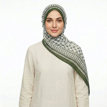 20 Colors Options Chiffon Keffiyeh Palestine Hijab For Women
