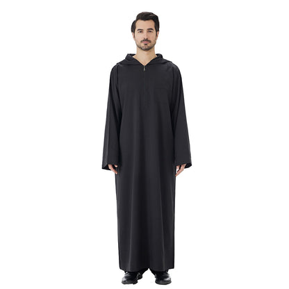 ثوب إسلامي عربي بغطاء رأس للرجال #26T848
