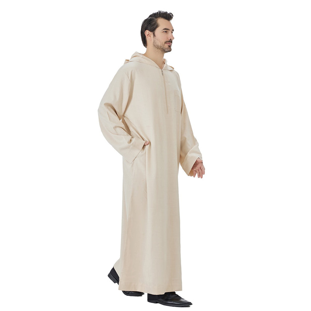 ثوب إسلامي عربي بغطاء رأس للرجال #26T848