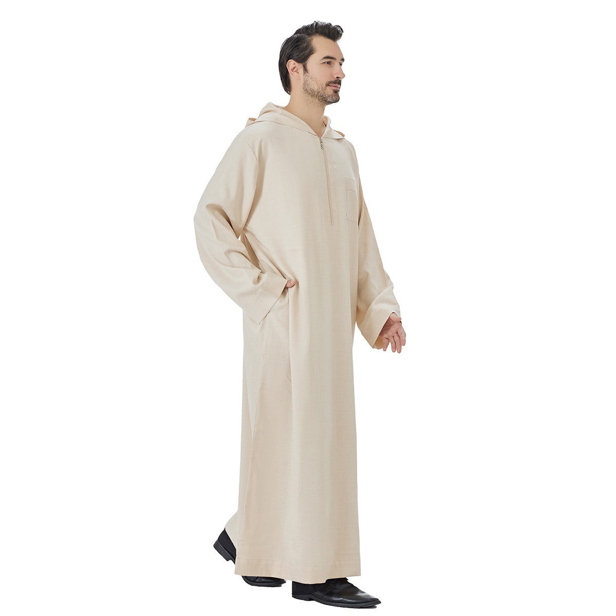 ثوب إسلامي عربي بغطاء رأس للرجال #26T848
