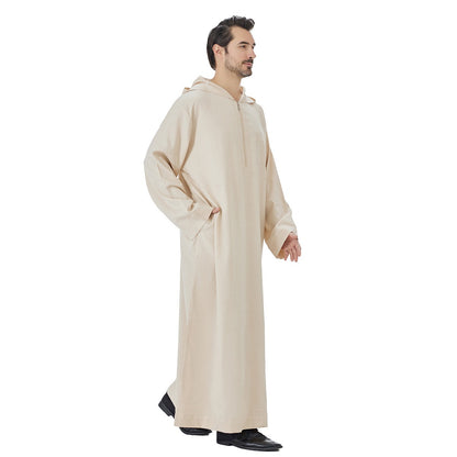 ثوب إسلامي عربي بغطاء رأس للرجال #26T848