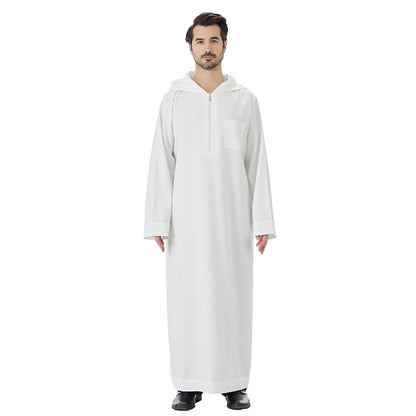 ثوب إسلامي عربي بغطاء رأس للرجال #26T848