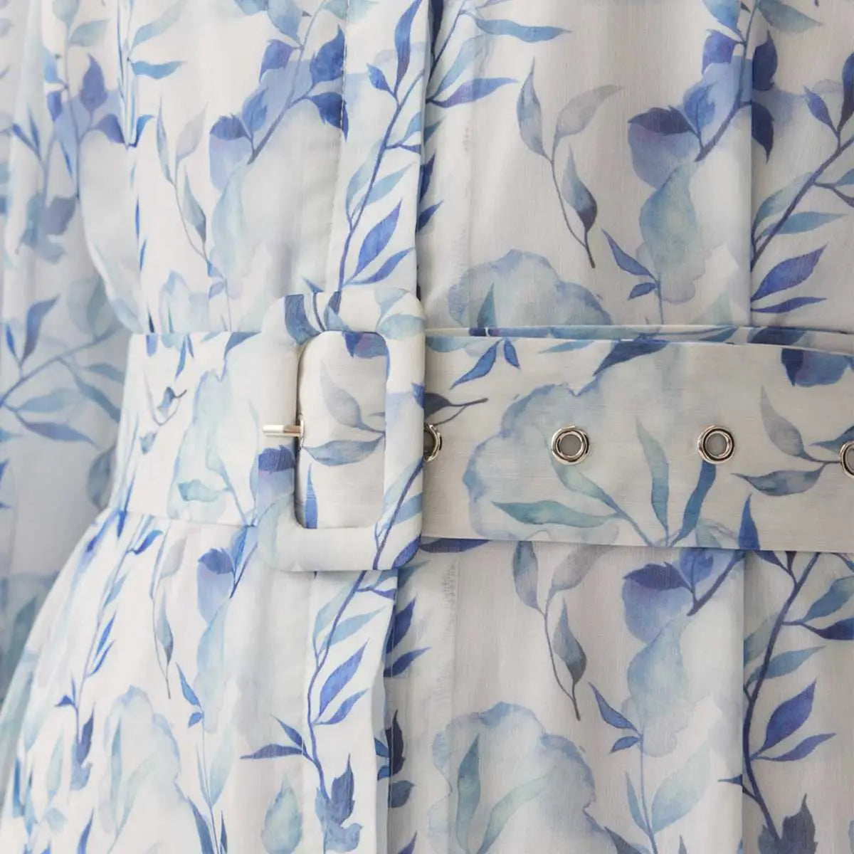 Muslim Women Chiffon Printed Abaya Dress