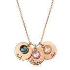 Custom Birthstone Name Necklace For Mom And Family #26Q6