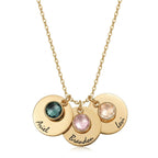 Custom Birthstone Name Necklace For Mom And Family #26Q6