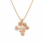 Birth Month Flower Necklace Jewelry For Mom, Grandma #118