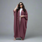 Muslim Women Cardigan Open Abaya Dress #25077