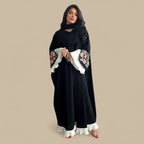 Embroidery Dubai Arab Cardigan Open Abaya Dress #25219