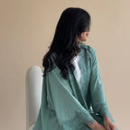 Lace Cardigan Open Abaya Dress #25214