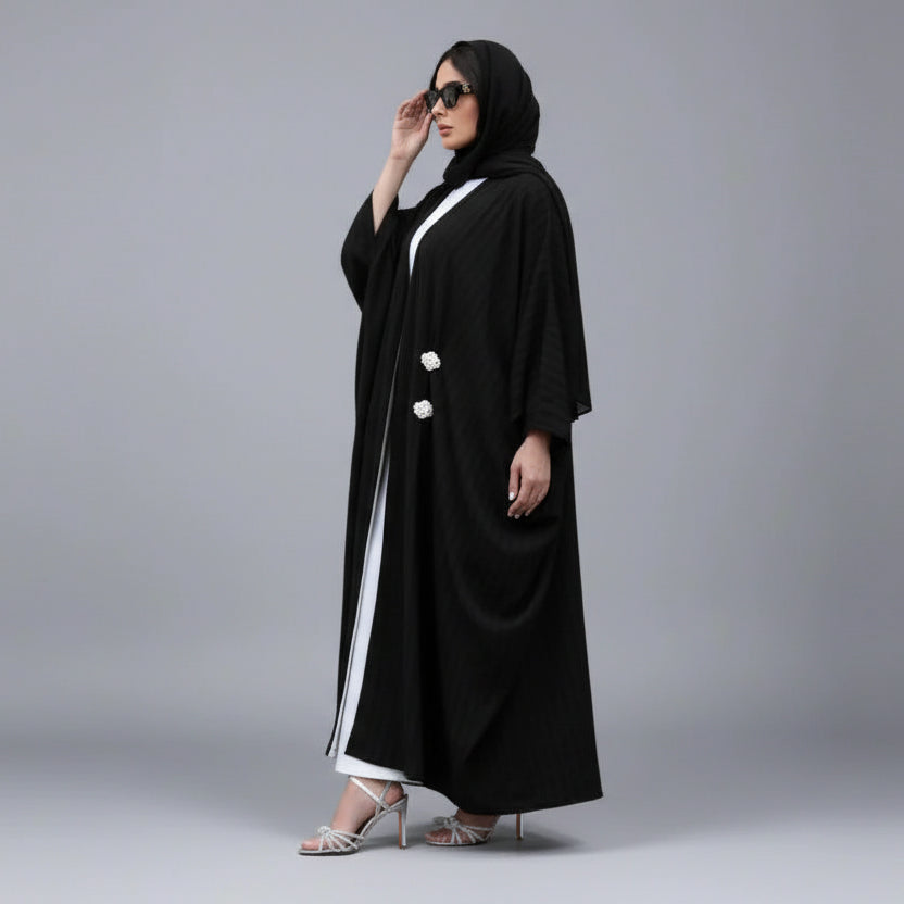 Muslim Women Cardigan Open Abaya Dress #25077